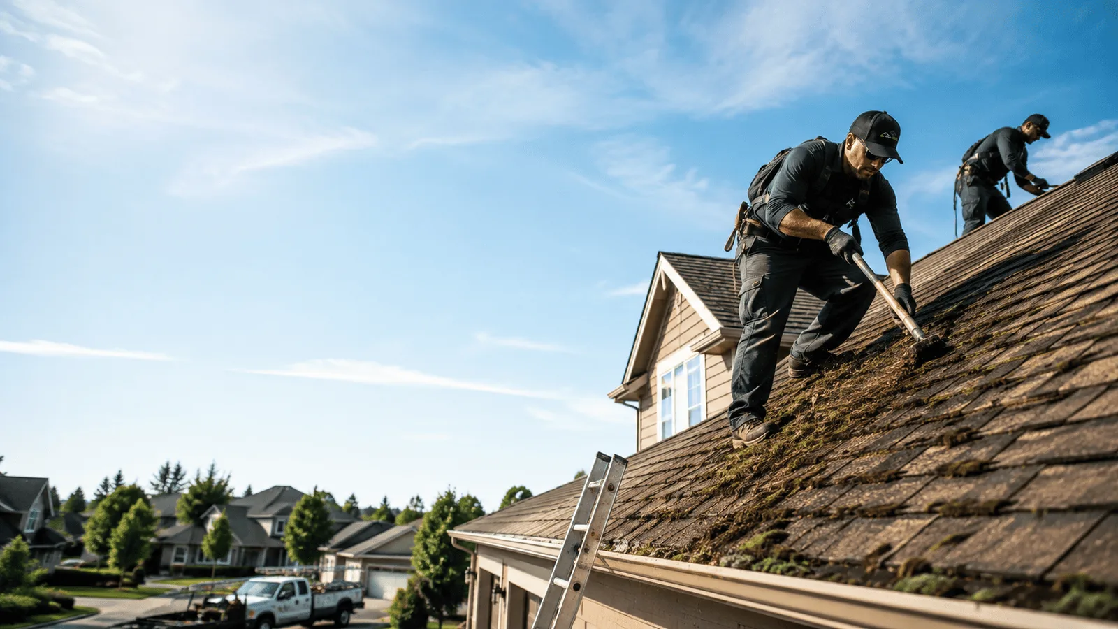 Roof Moss Removal in Rhode Island near me